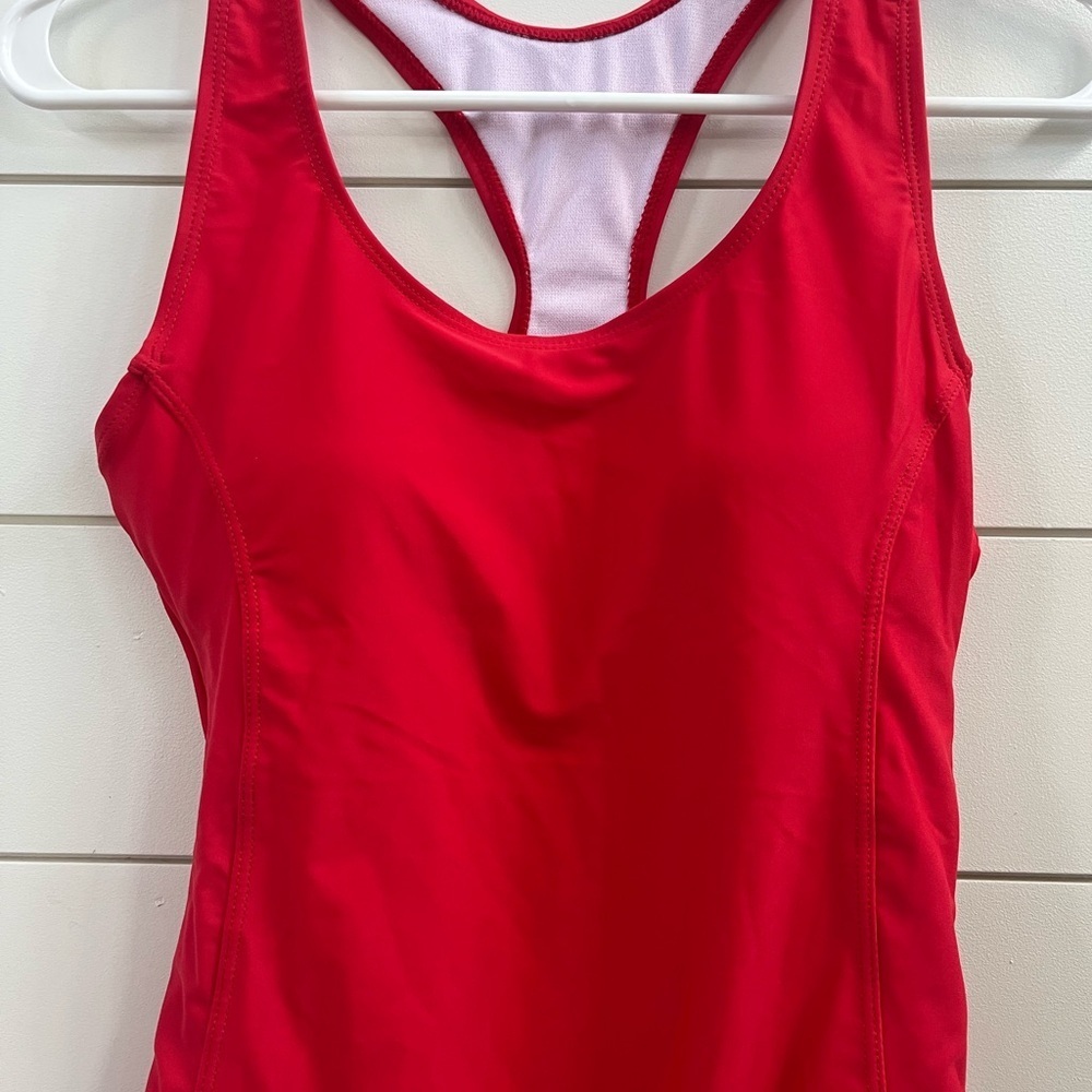 Nicole Miller Red One Piece Swimsuit - Picture 3 of 5